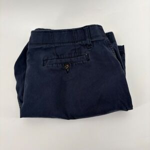 DENALI Mens‎ Navy Blue Chino Shorts Size 36 Flat Front Classic Fit Stretch Waist